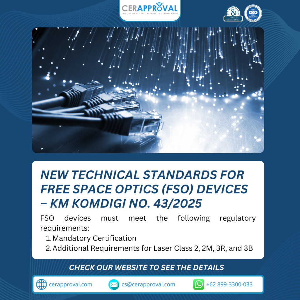 Standar Teknis Baru untuk Perangkat Free Space Optics (FSO) – KM ...